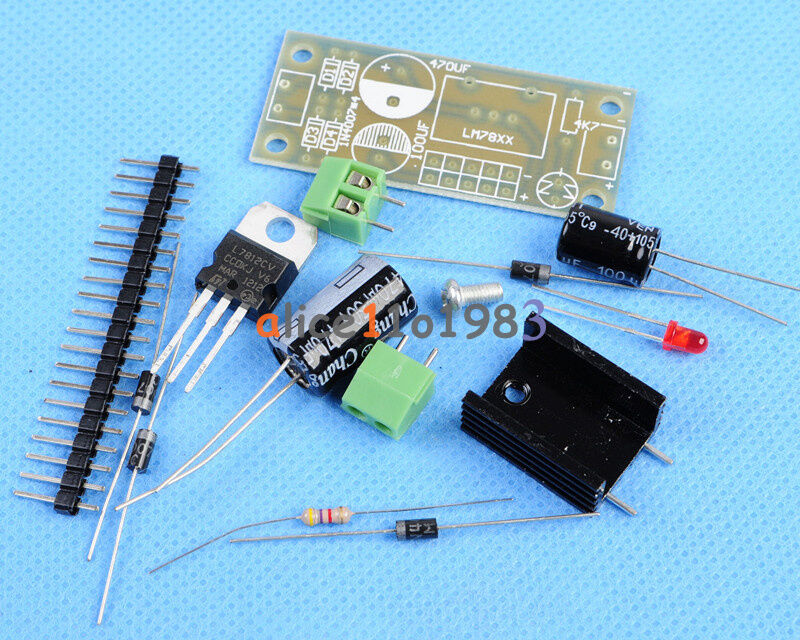 L7812 Step Down 14.5V-35V To 12V Power Supply Module DIY Kit