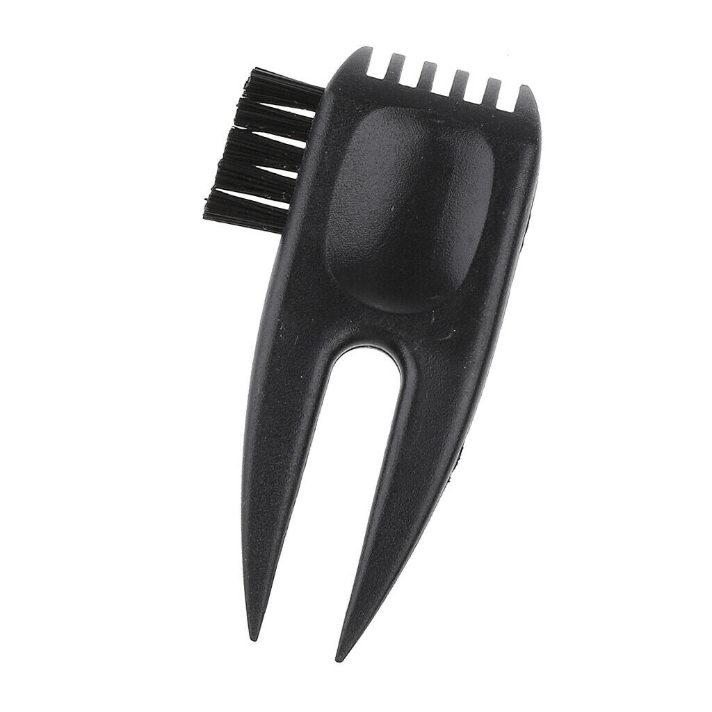MagiDeal 2 in 1 Golf Divot Tool with Club Cleaning Brush Club Groove Cleaner