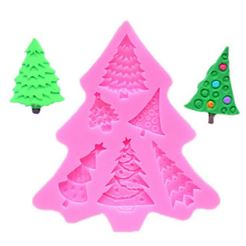 Christmas Tree Fondant Cake Silicone Mold Christmas Cake Chocolate Candy .l8