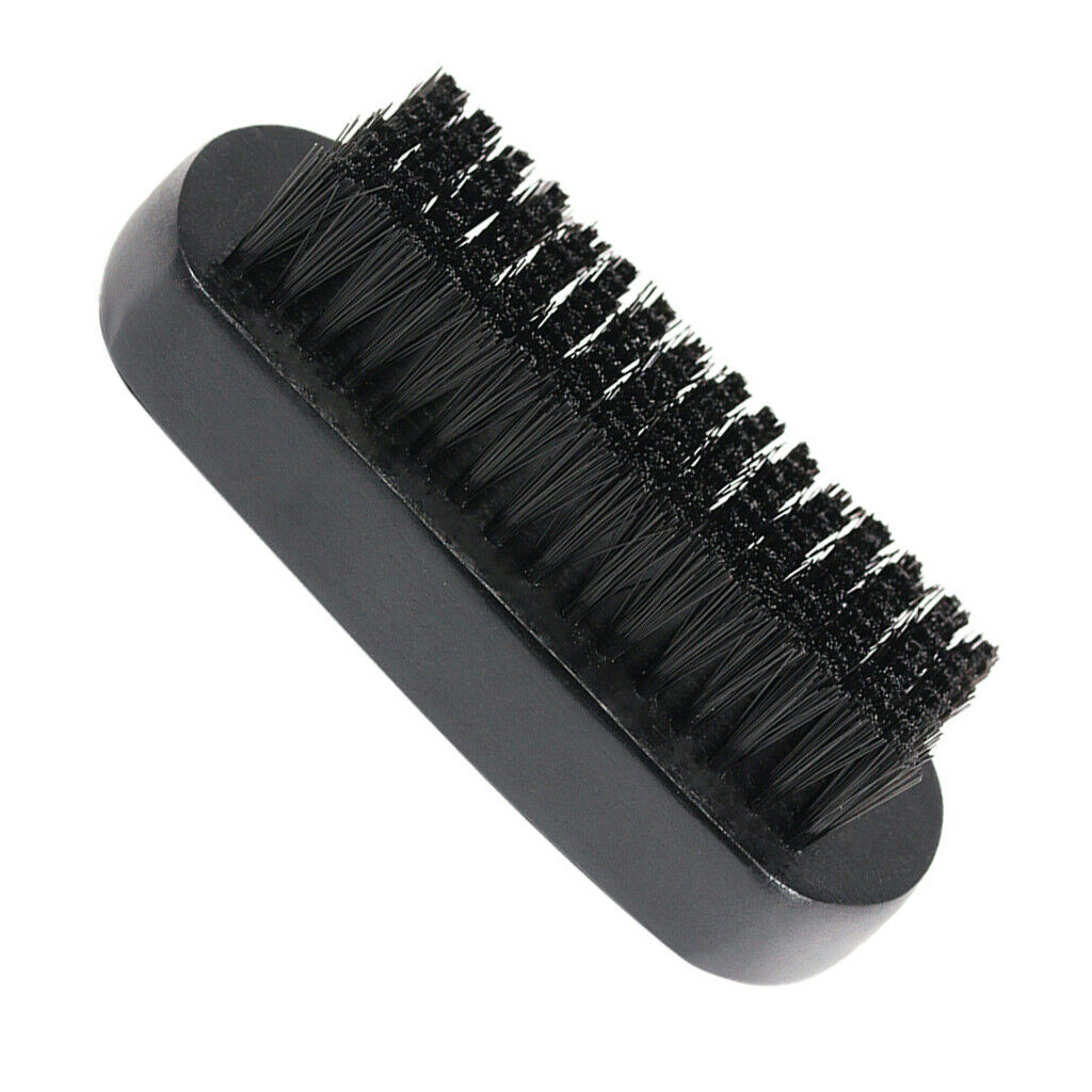 Men's Wooden Beard Mustache Facial Hair Brush Grooming Tool Black