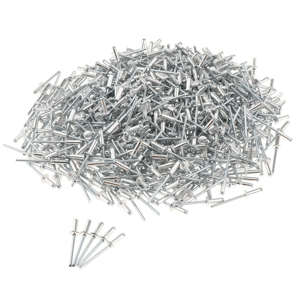 500 PACK DOME HEAD   RIVETS OPEN BLIND STAINLESS STEEL 4mm 4.0x16mm