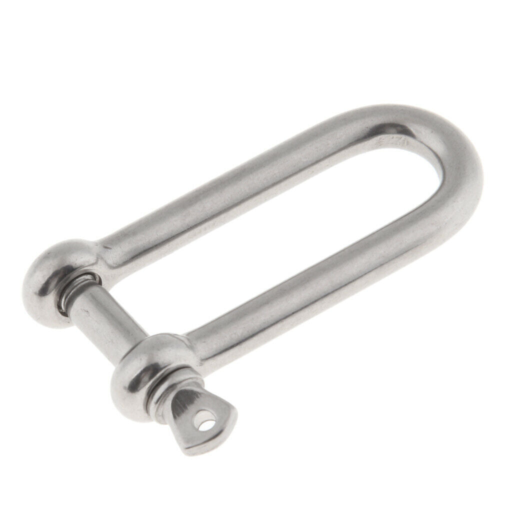 1/4 Inch Boat Marine 304 Stainless Steel Long Anchor D Shackle with Pin