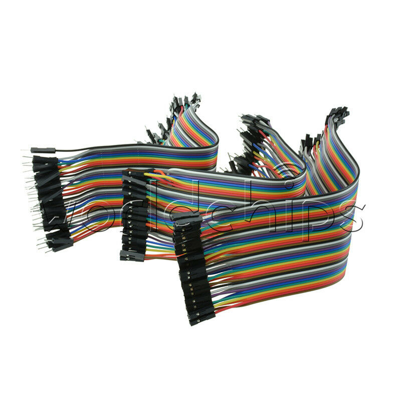 3Pcs 40 Root Dupont Wire Male to Male + Male to Female + Female to Female 20CM