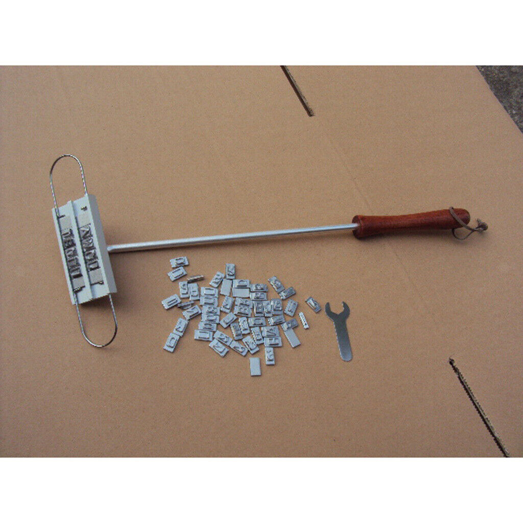 Custom BBQ Branding Metal - Set Of 55 Letters Stamps Garden Brand Meat Beef
