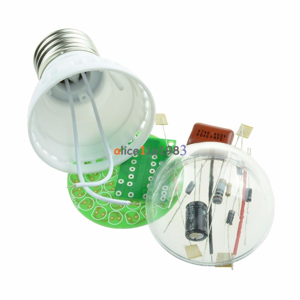 New Energy-Saving 38 LEDs Green Lamps DIY Kits Electronic Suite 1 Set