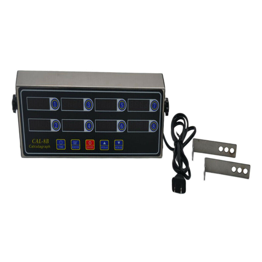 CAL-8B Portable Calculagraph 8 Channel Digital Timer Reminder Kitchen Timing