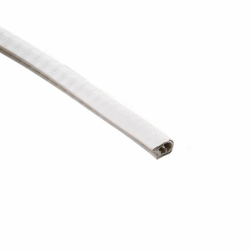 White 4.5M Rubber Trim Seal Car Door Edge Protector Weather Seal Strip Universal