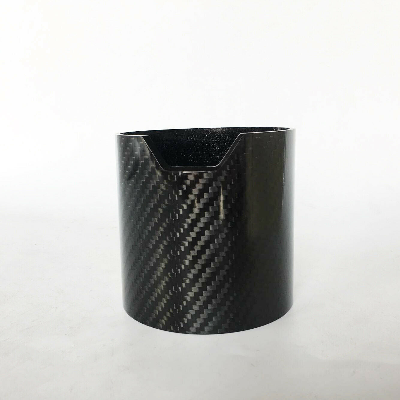 Gloss Carbon Fiber Car Exhaust Tip Shell Cover Sheath Muffler Pipe Guard 93*90mm