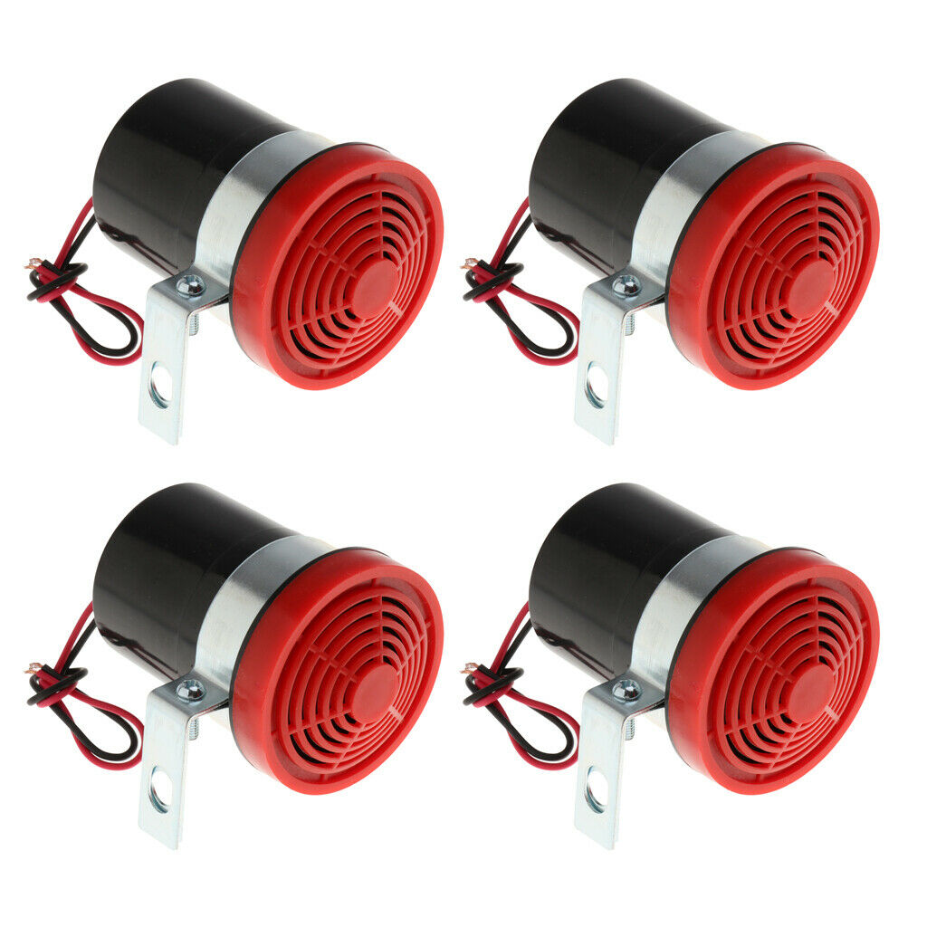4 Pieces Auto Vehicle LORRY 12V Reversing Horn Speaker Beeper Buzzer Alert