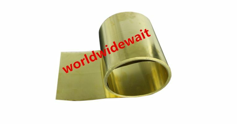 1PC 0.03 x 100 x 1000mm Brass Metal Thin Sheet Foil