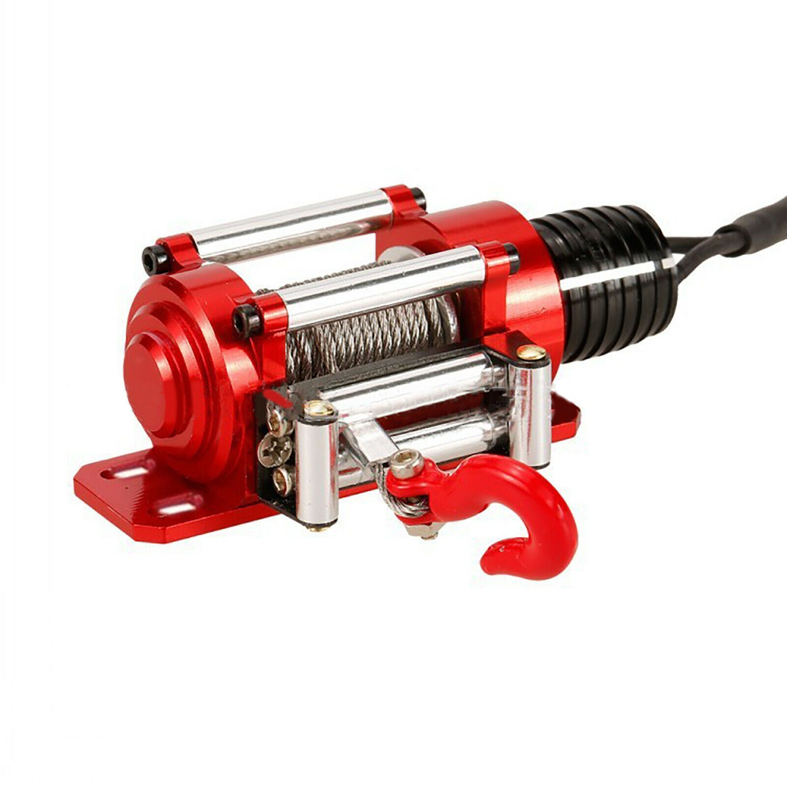 For Traxxas Axial D90 SCX10 II RC Car Crawler 1/10 Electric Metal CNC Winch Set