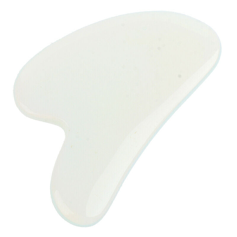 1X Guasha Board Opalite Stone Scraper Massage Tool Heart Shaped Massage P.l8