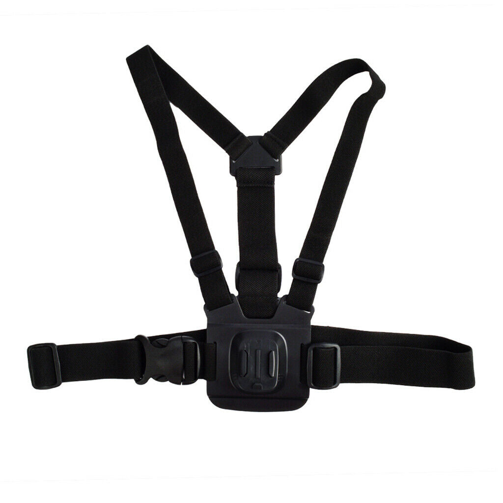 Elastic Chest Strap + 2 Pieces Quick Release Buckle Clip Set for GoPro Hero