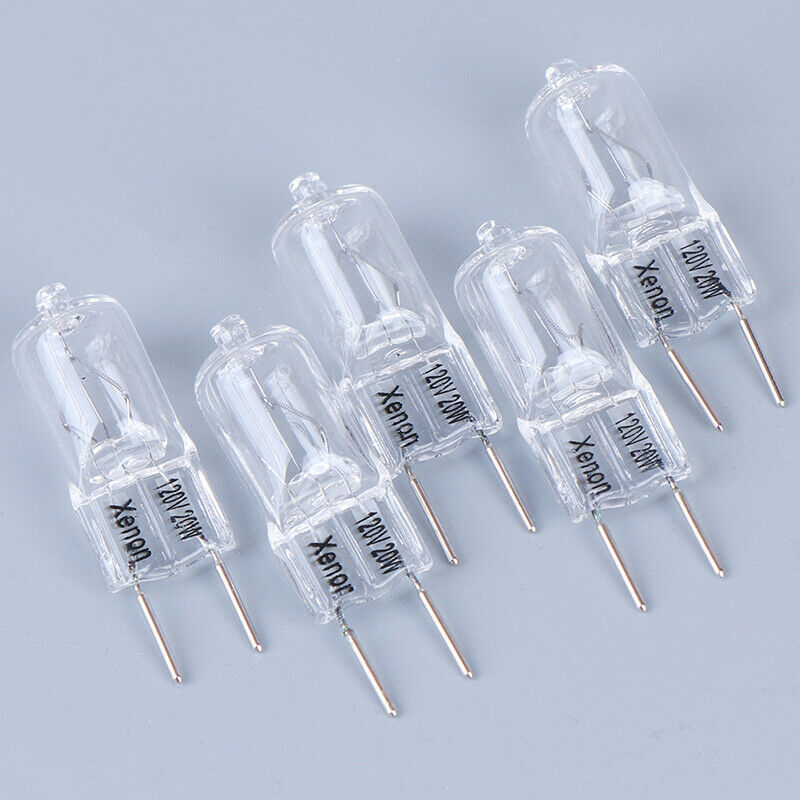 5PCS G8 120V 20W Halogen Light Lighting Lamp Bulb Volt G8 Pin Halogen.A_.l8