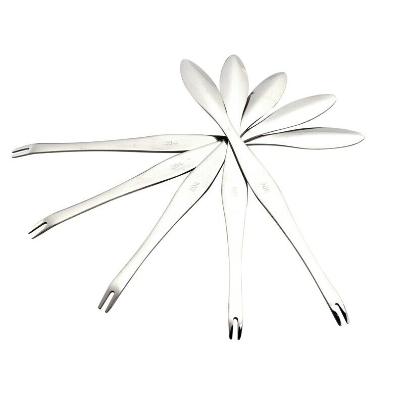 Seafood Tool Crab Crackers Picks Spoons Stainless Steel Crab Peel Shrimp Tool E7
