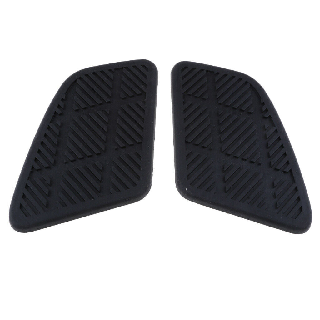 2 pieces motorcycle square fuel tank pads gas pad knee grip decals