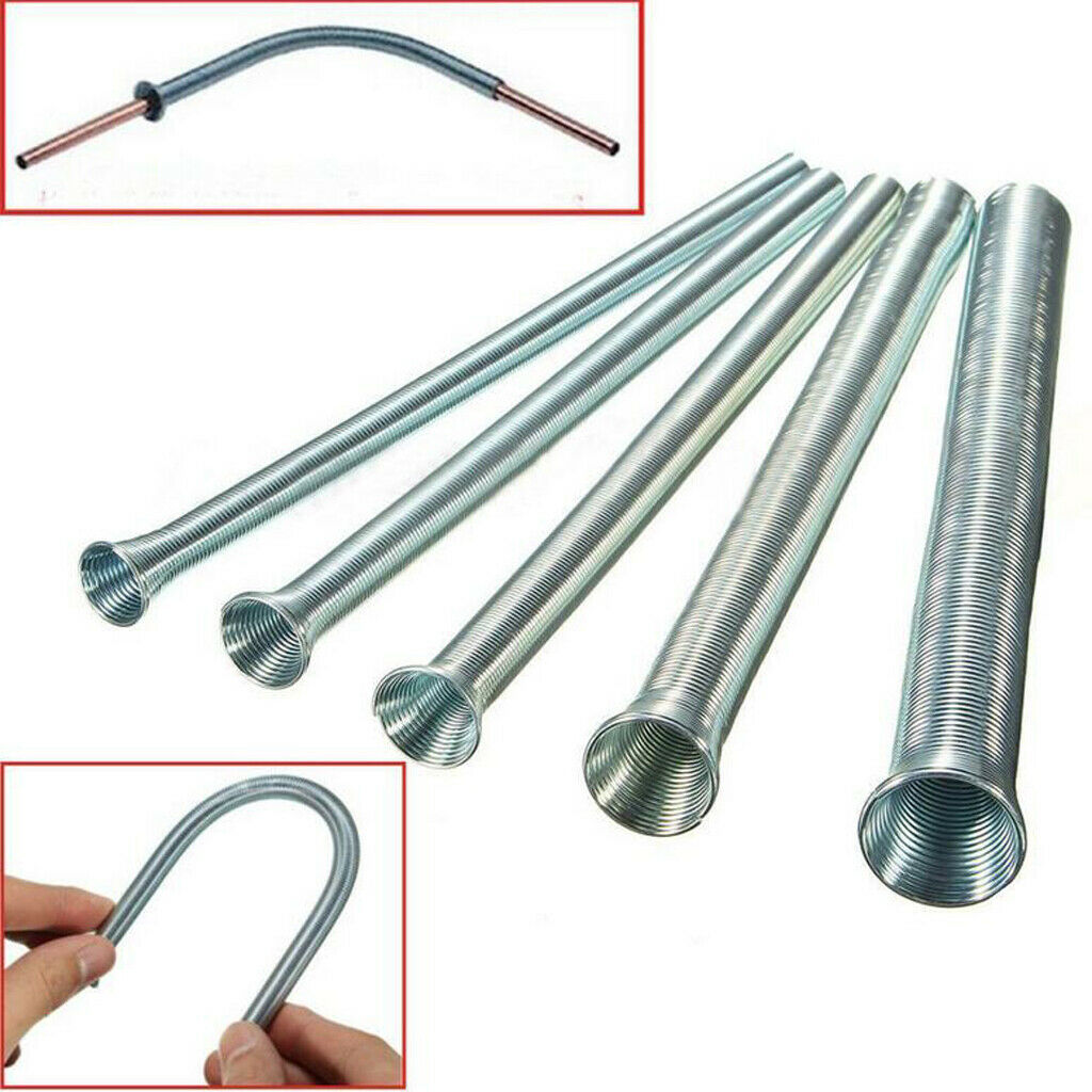 5x Spring Steel Bending Tube Kit 1/4" 5/16" 3/8" 1/2" 5/8" O.D. 21cm Long