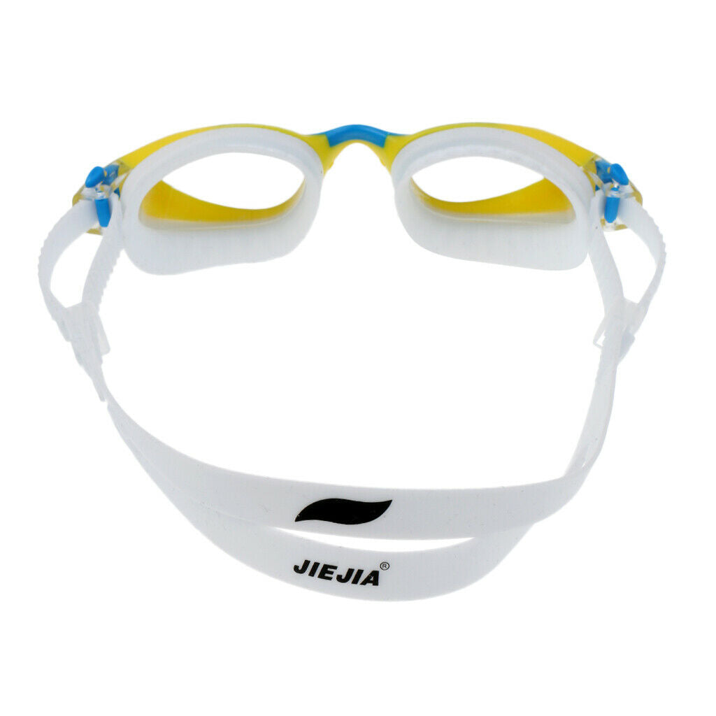 Kids UV Protection Silicone Swimming Goggles Anti-fog Swim Glasses Yellow