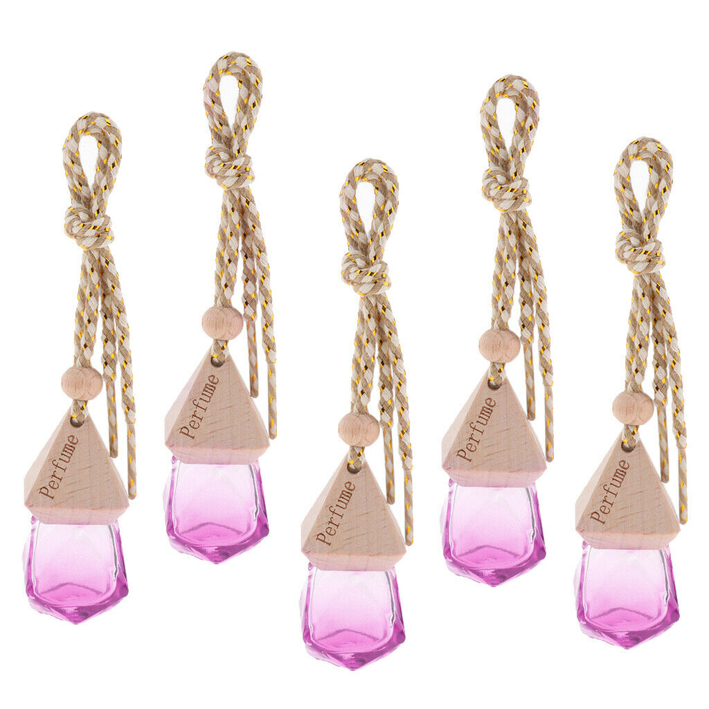 10Pcs Multicolor Empty Vial Pendant with Strings Decorative Pendant Car Jars