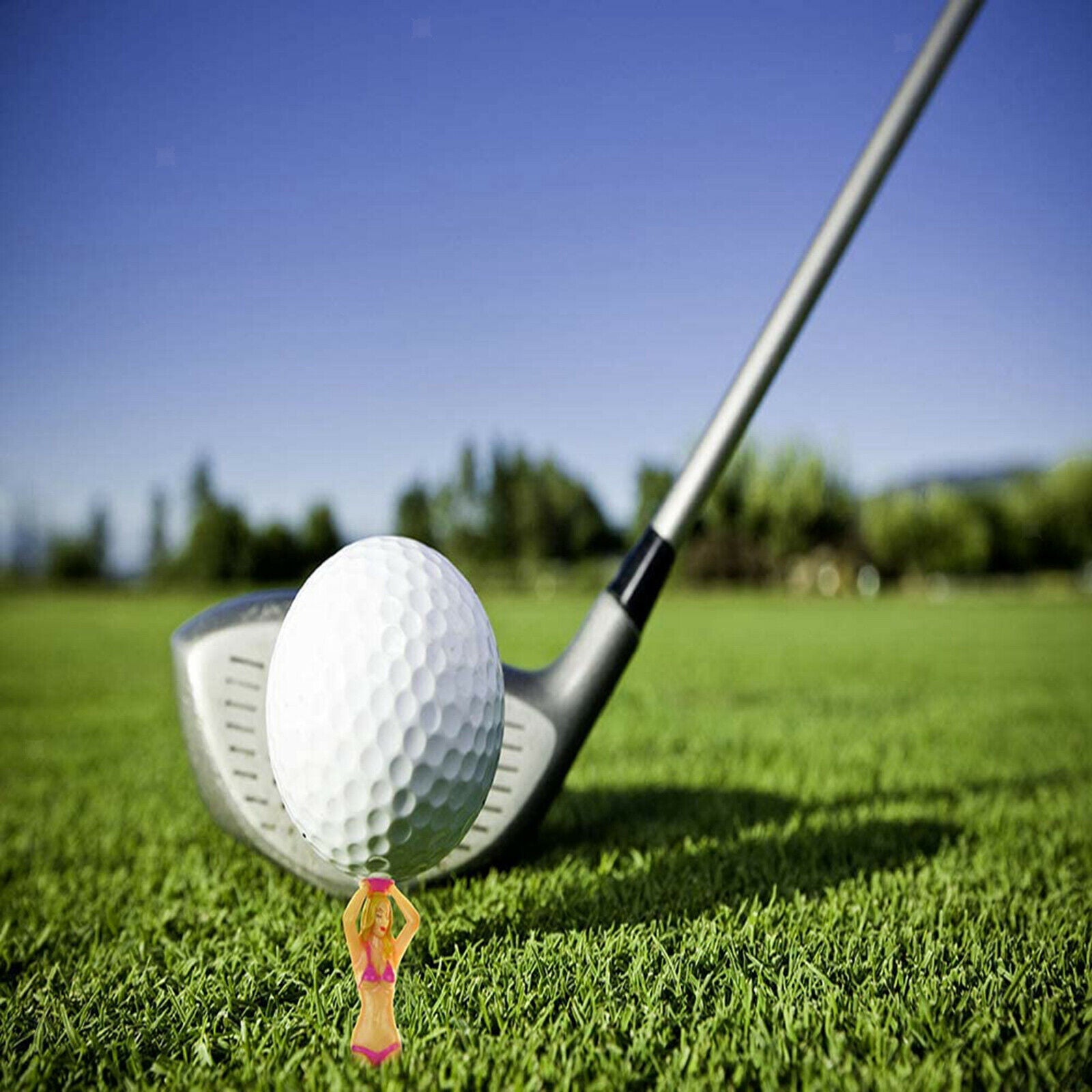 6pcs Plastic Bikini Lady Women Golf Tees Durable Professional Equipment