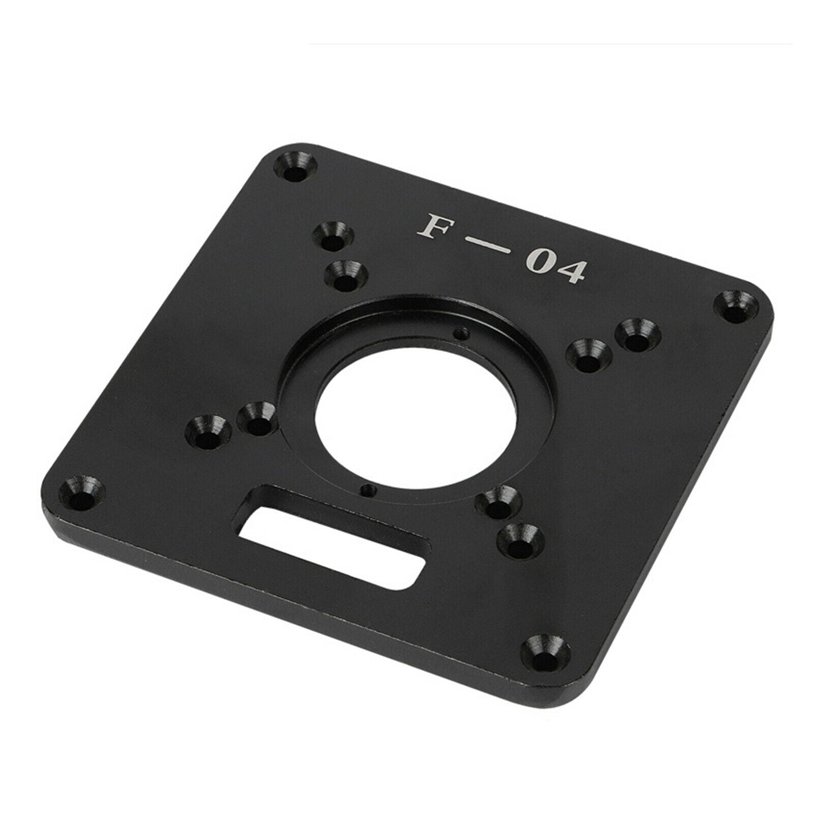 1 Set Aluminum Router Table Insert Plate with Plastic Router Insertion