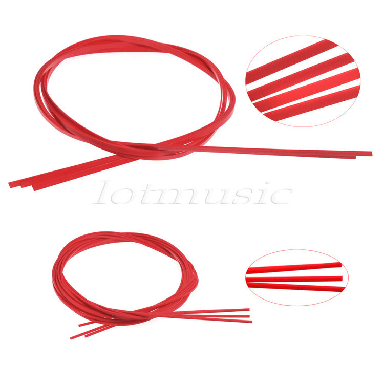 Combined(6mm+2mm) Width 5 Feet Red ABS Bindings Purfling Strips For Guitar Parts