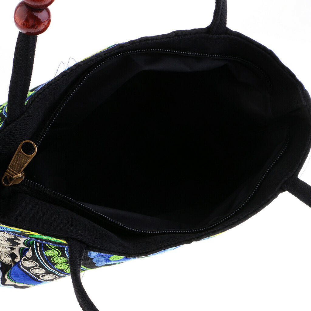 Travel Shoulder Bags in The Shape of A Flower with Hand Embroidery 31x51cm