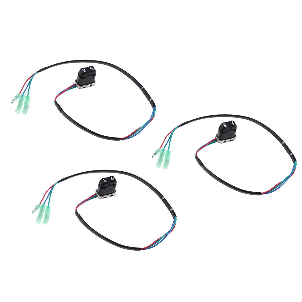 3 Pieces 703-82563-02-00 TRIM TILT SWITCH Fit for Yamaha Outboard Remote