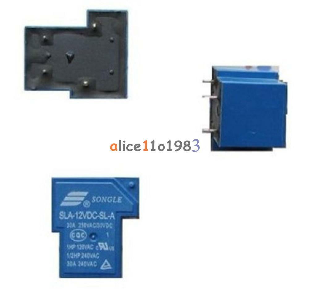 5PCS SLA-12VDC-SL-A 12V DC SONGLE Power Relay PCB Type