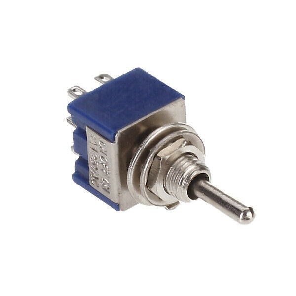2x Blue Toggle Switch Double Pole Double Throw  -ON Guitar Amp 3 Way