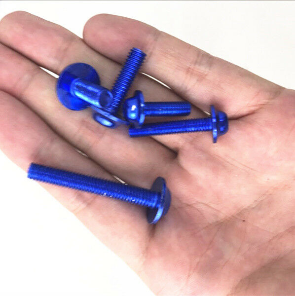 177 Pcs Durable Motorcycle Bodywork Fairing Bolts Kit Fastener Clips Screw Blue
