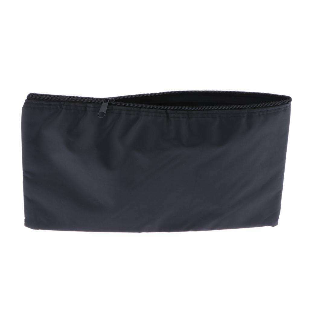 8Pieces Premium Microphone Protective Bags Pouch Zipper Soft Durable Black