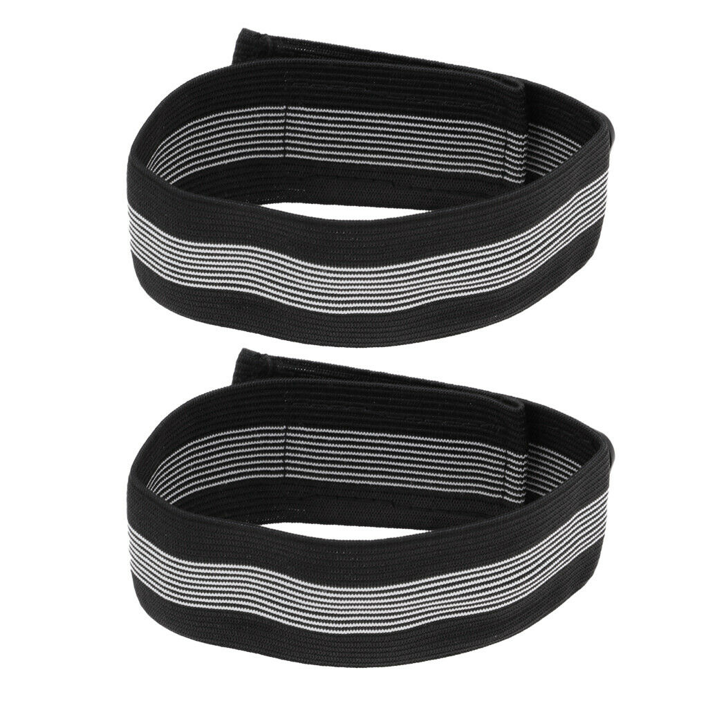 2 PAIR Cycling Reflective Ankle Leg Bind Trousers Safety Pant Band Strap