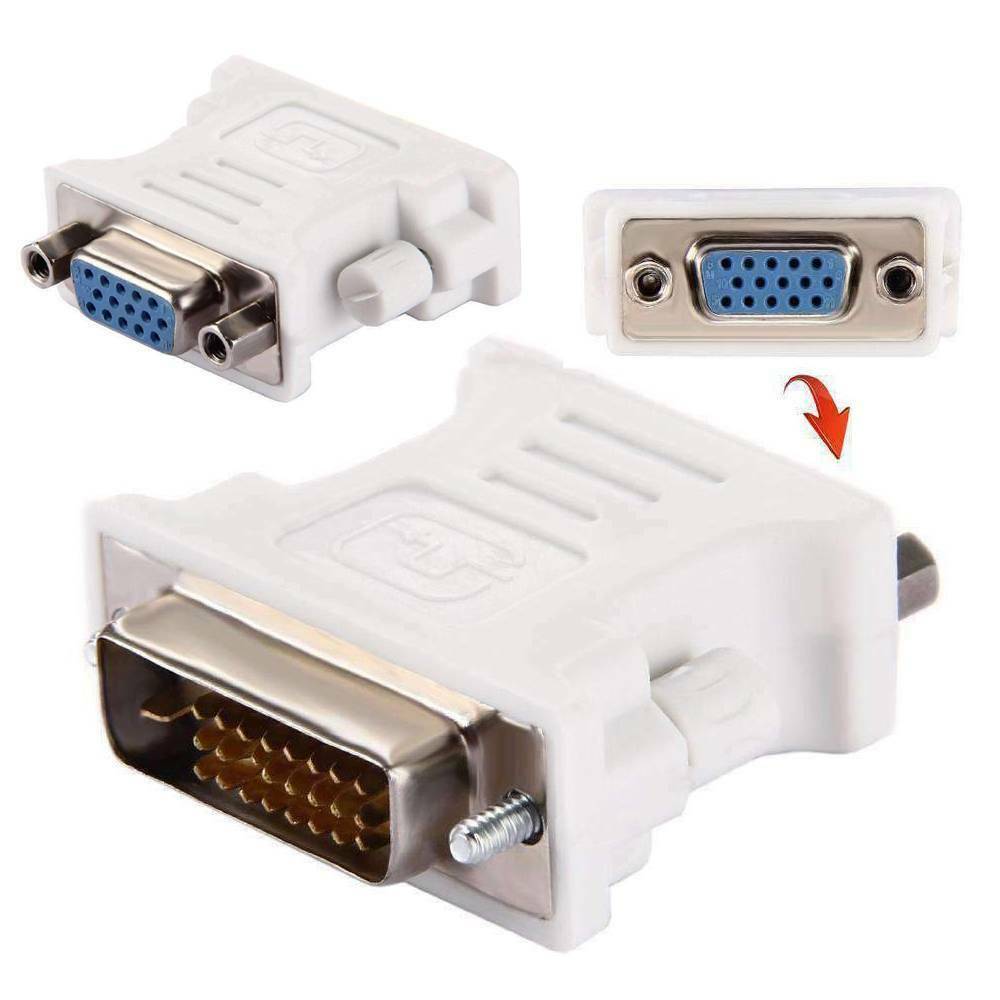 DVI-D 24+1 Digital Dual Male To VGA Female Video Monitor Adapter Cable Converter