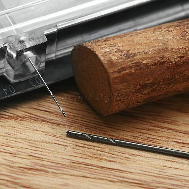 20PC Micro HSS Mini Drill & Archimedes Twist Drill Bits Jewelers Watch Maker