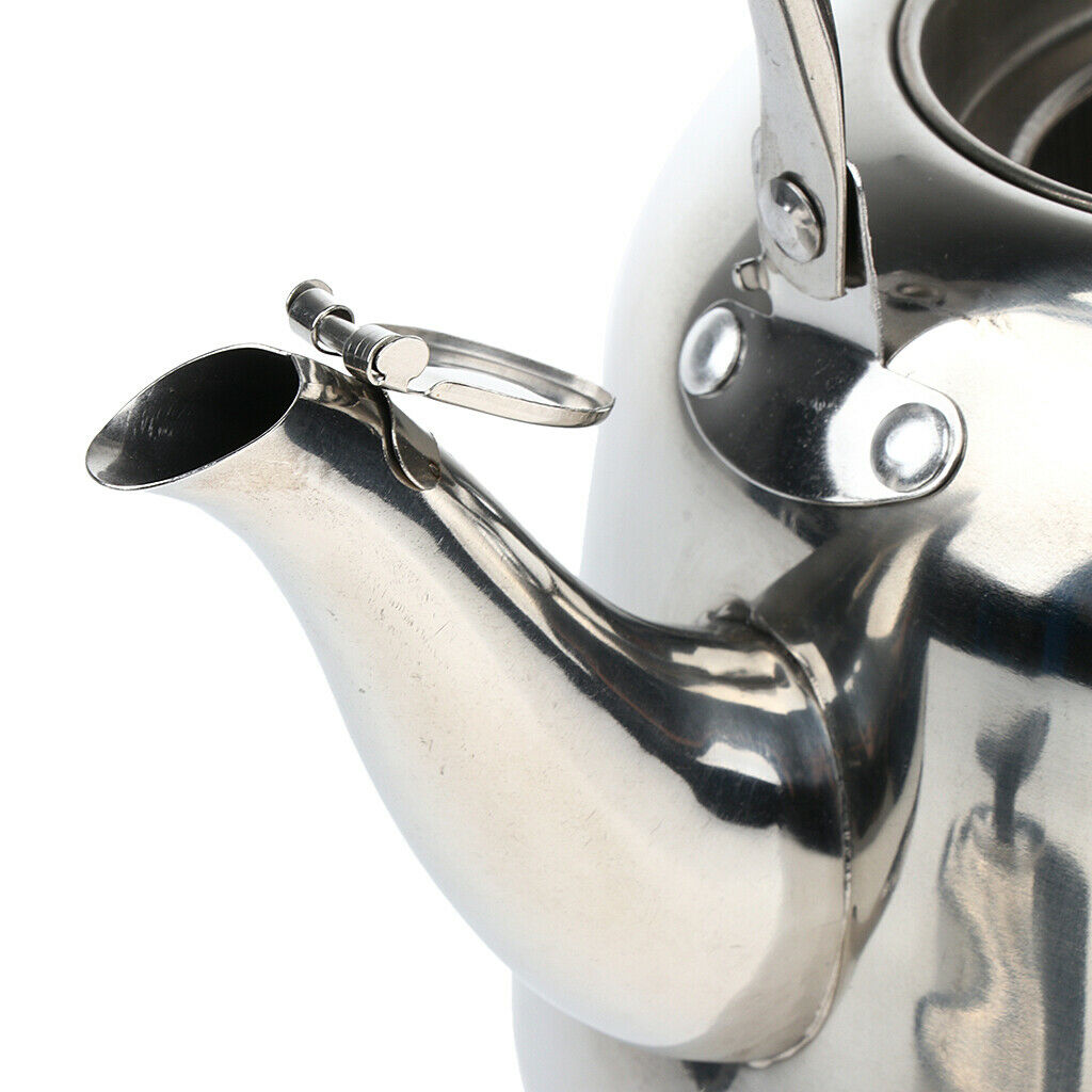 Stainless Steel 2L Whistling Tea Kettle Outdoor Camping Fishing Hiking