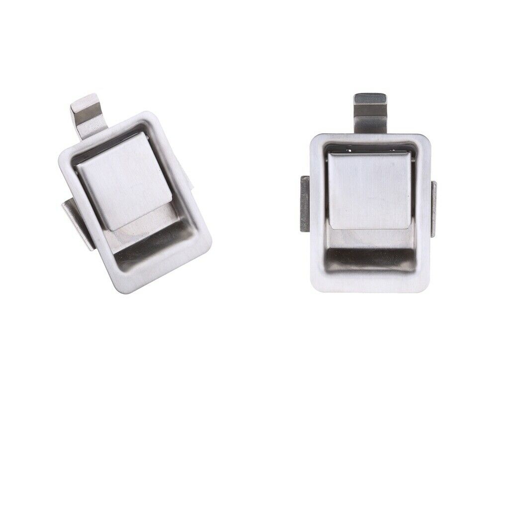 2pcs Stainless Steel Flush Paddle Latch Single Point Latch Rust Resistant