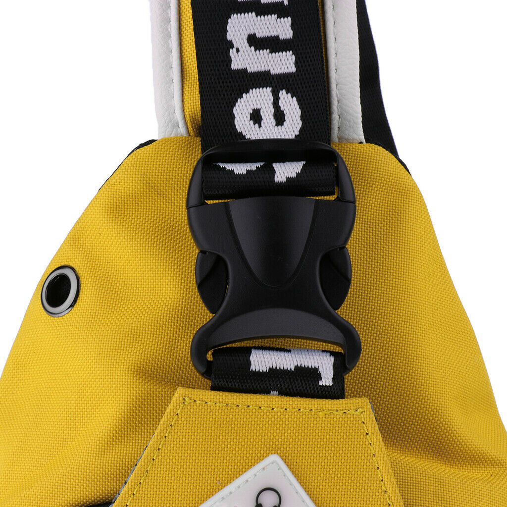 Crossbody Bag Backpack Outdoor Cycling Chest Shoulder Gym Bags Sack Yellow