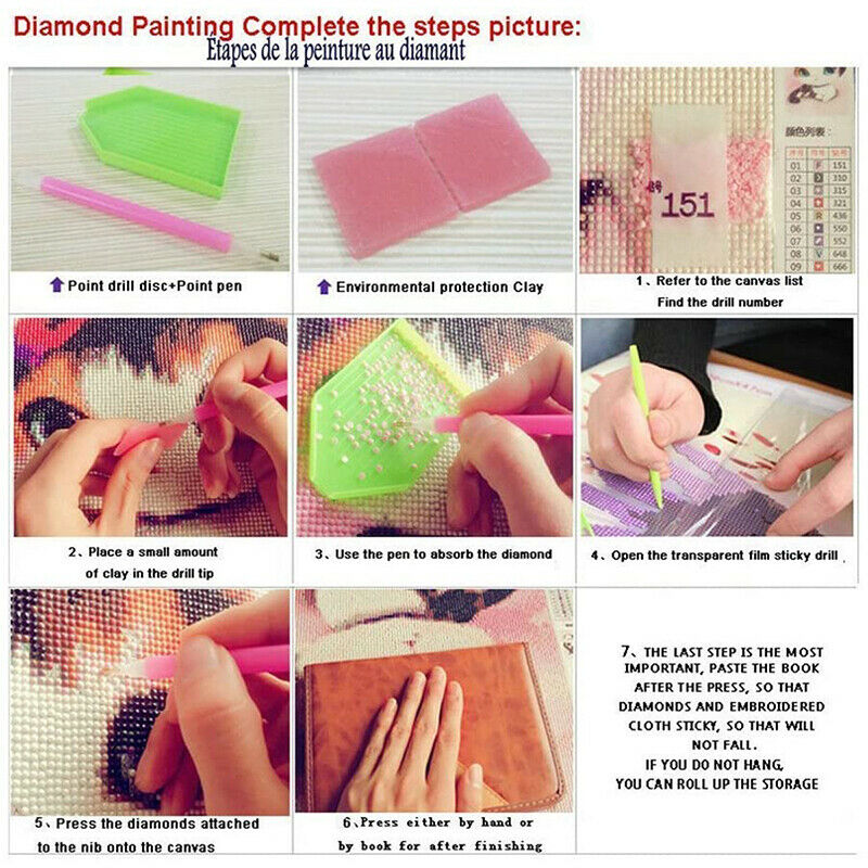 Home Horse Diamond Painting Kit 5D DIY Embroidery Cross Stitch Art Wall Decor HN