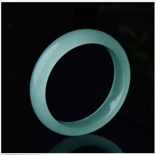 Huge Fashion 100% Natural Light Green JADE Jadeite Beads Bangle Bracelet 64-65mm