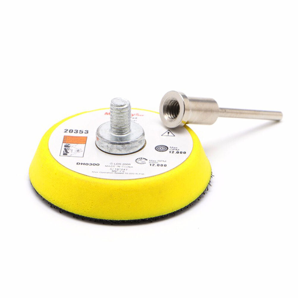 2 Inch Disc Sanding Polish Polishing Pad Backer Plate 3mm ShankY1
