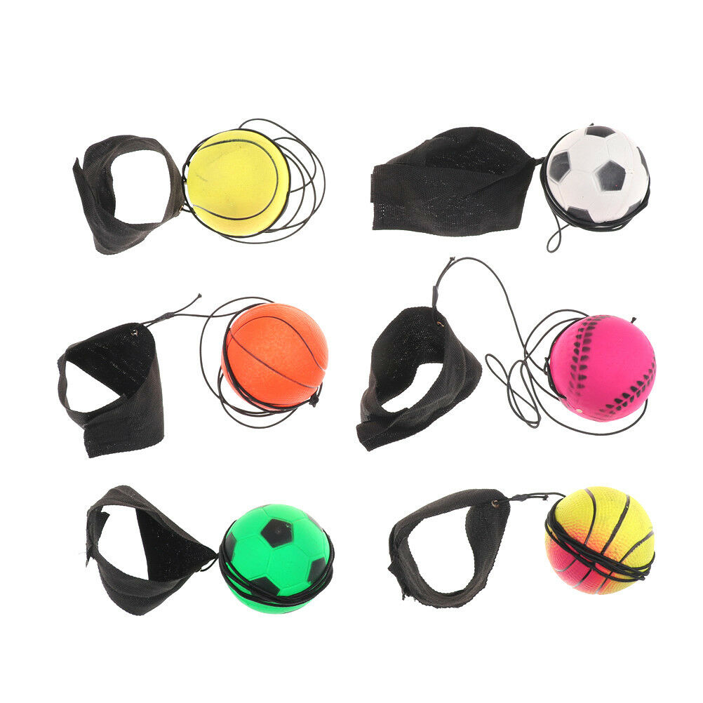 60mm Bouncy Wrist Band Ball Elastic Rubber Ball Wrist Bounce Ball 3JCAUJ Tt
