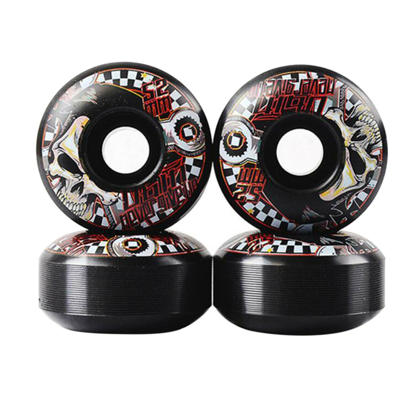 4Pack 51D PU Skateboard Wheels Set High Strength Cruiser Roller Repair Wheel