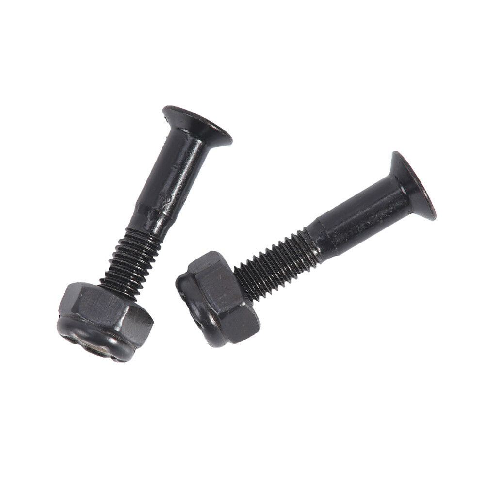 8 Pair Skateboard 25mm Black Hard Ware Bolts Parts Double Rocker Parts Scr.l8