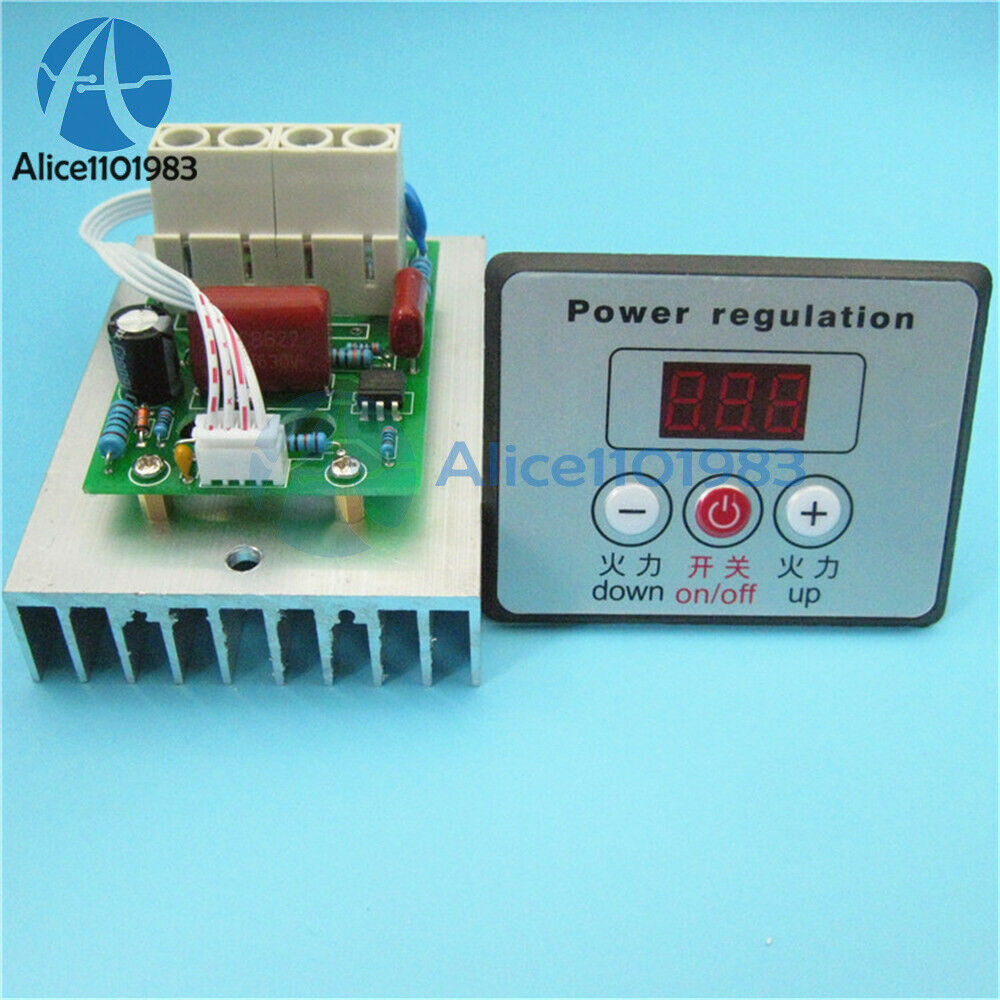 AC 220V 10000W Voltage Regulator Speed Controller SCR Dimmer Thermostat