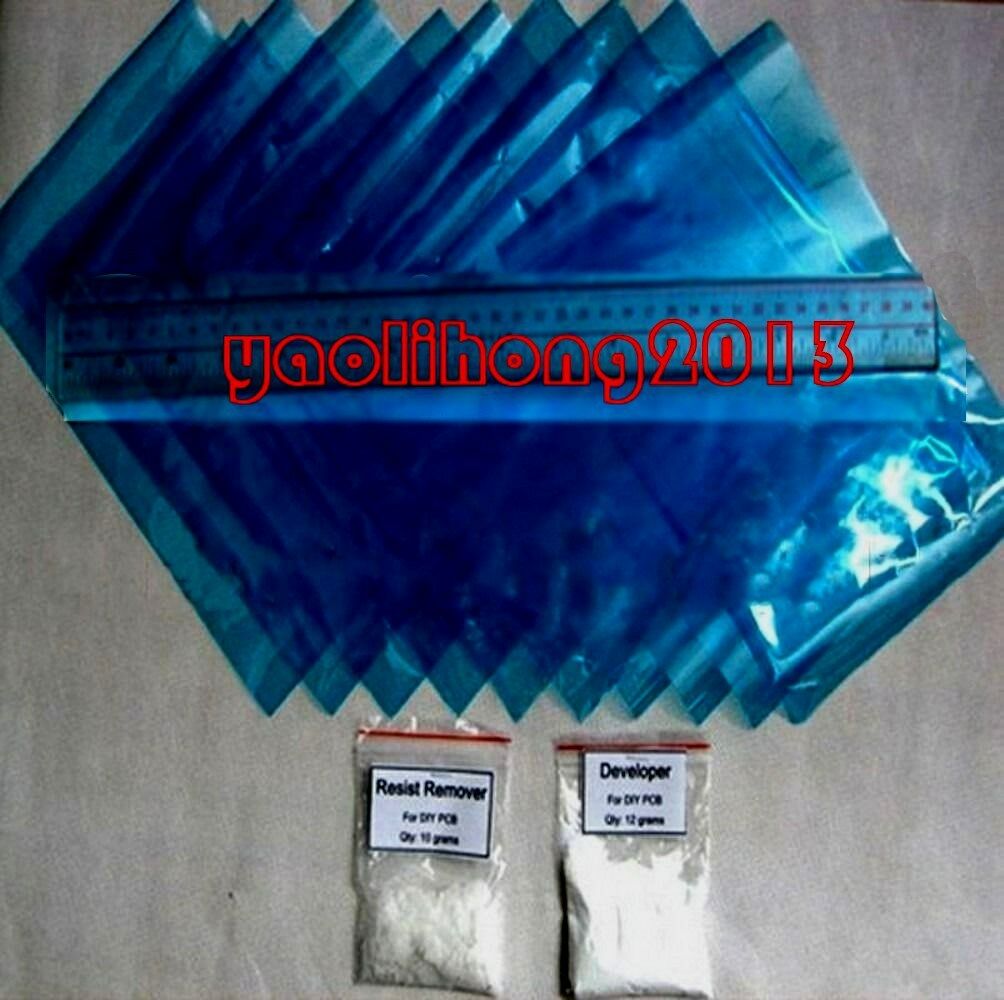 Photoresist Dry Film + developer + Resist Remover for DIY PCB Photo Etched PE @