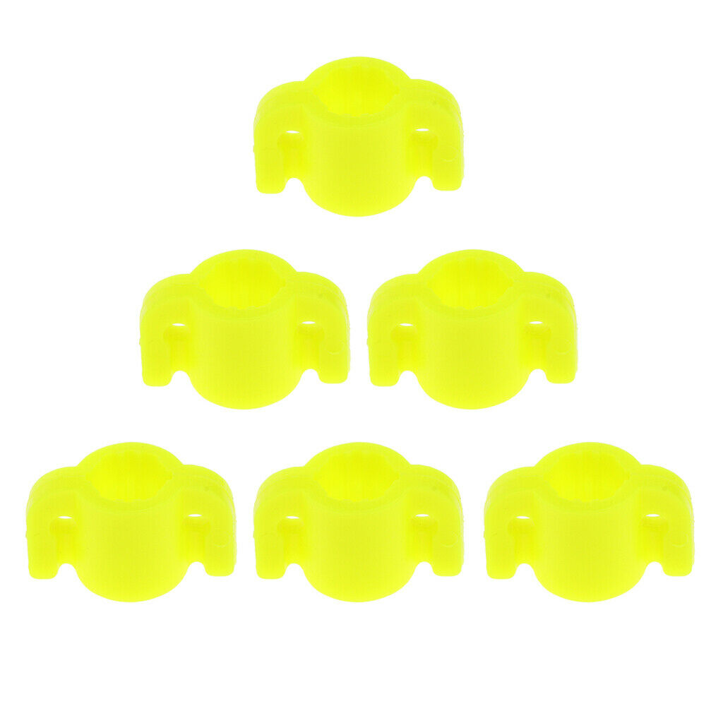6pcs Archery Fishing Slides Hunting Yellow Plastic Bowfishing Safety Slide