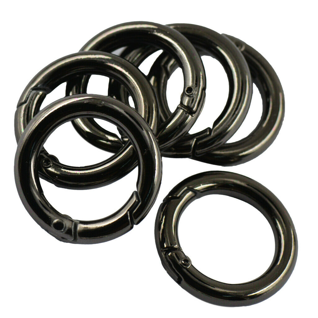 12pcs  25mm Round Circle Carabiner Snap