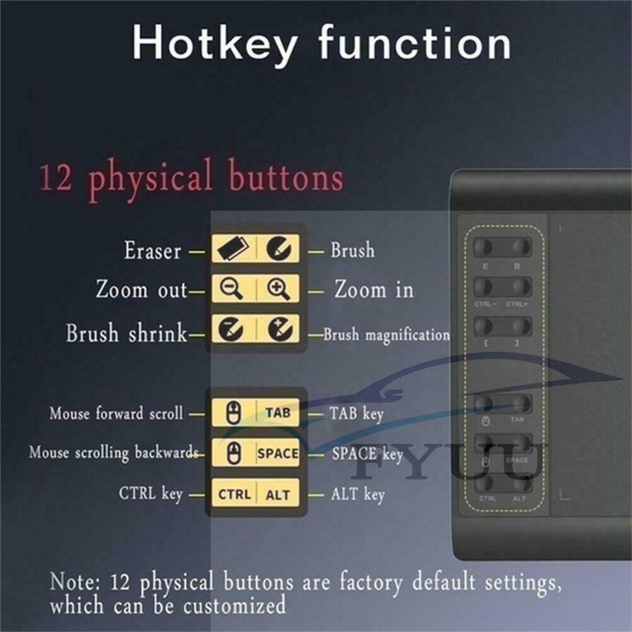 6'' Graphics Tablet 8192 Drawing Tablet Digital Tablet 233 Point Quick Reading