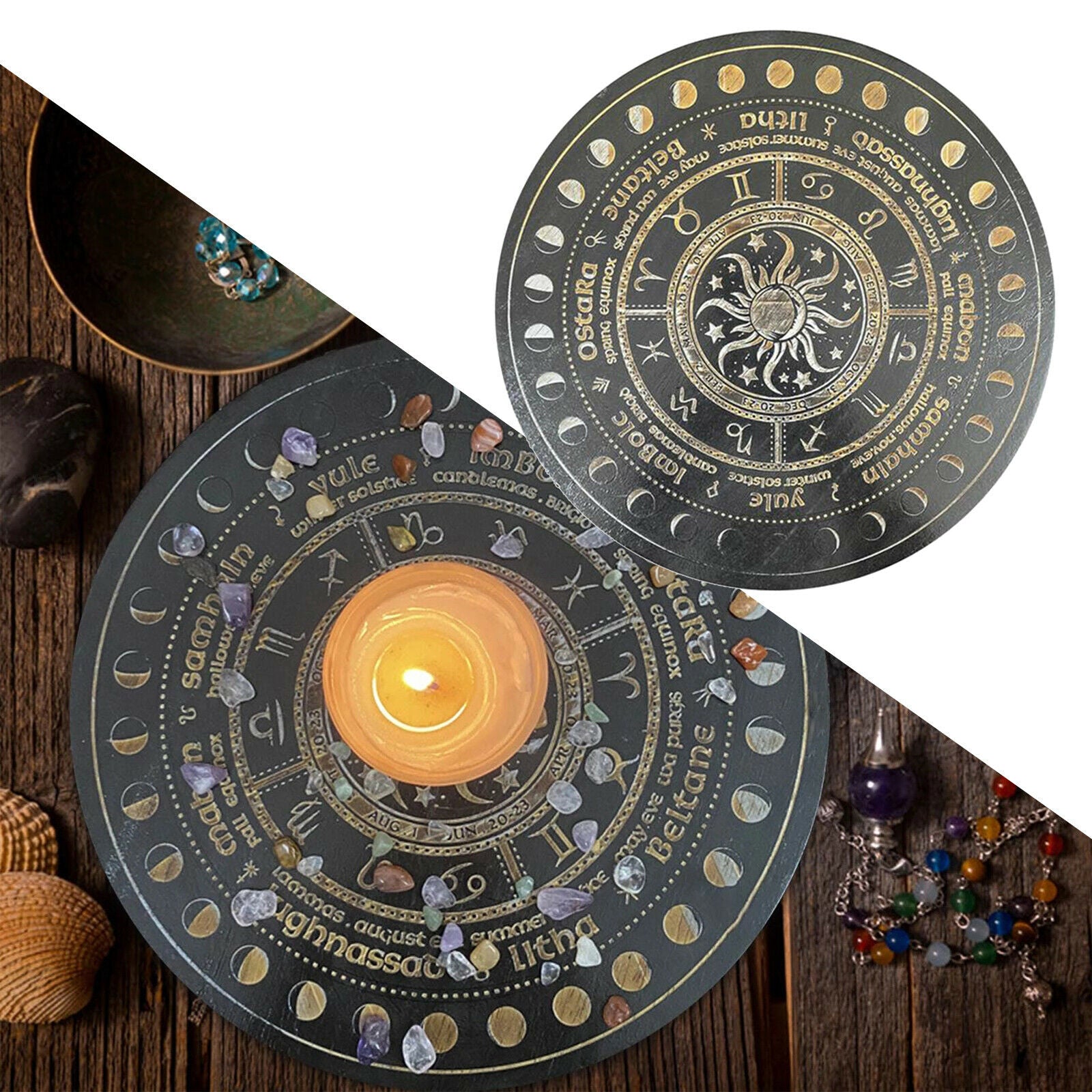 Pendulum Board Witch Divination Divination Game Metaphysical Dowsing Board